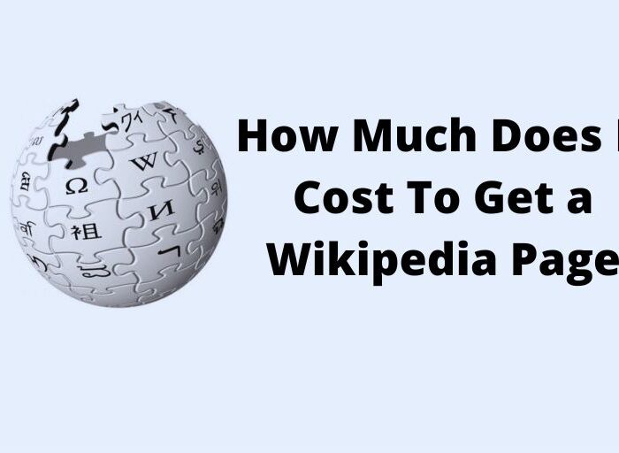 How Much Does It Cost To Get a Wikipedia Page